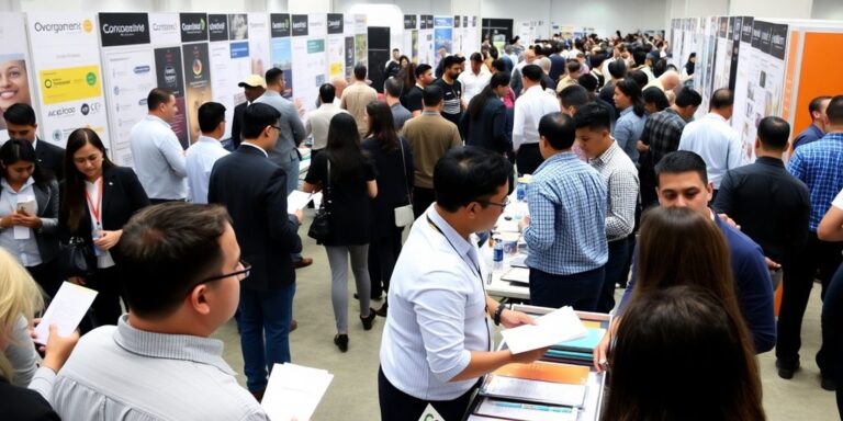 Feira de empregos em São Bernardo do Campo.