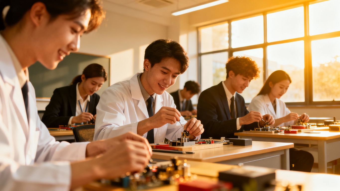 Pessoas aprendendo em cursos profissionalizantes da Faspec.