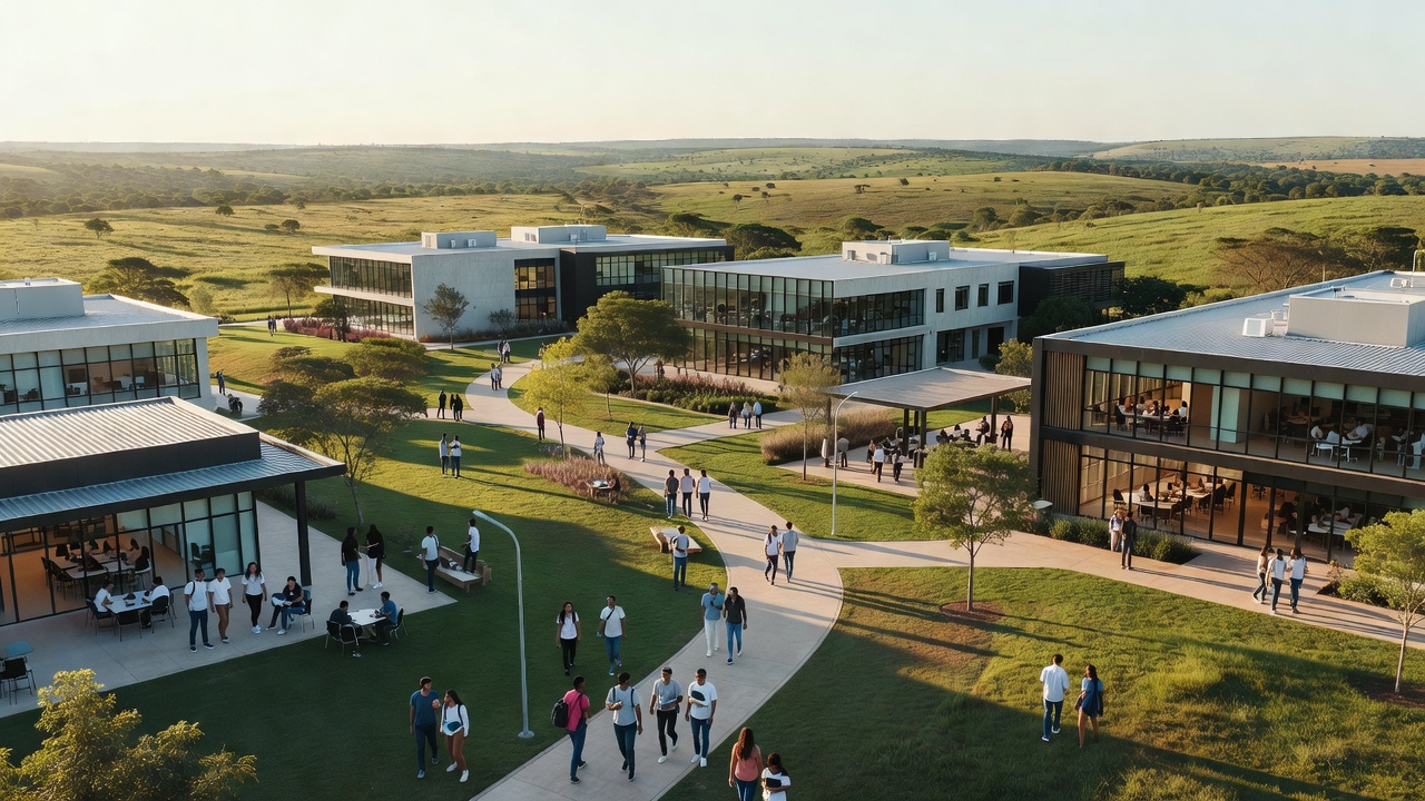 Campus universitário no Centro-Oeste do Brasil
