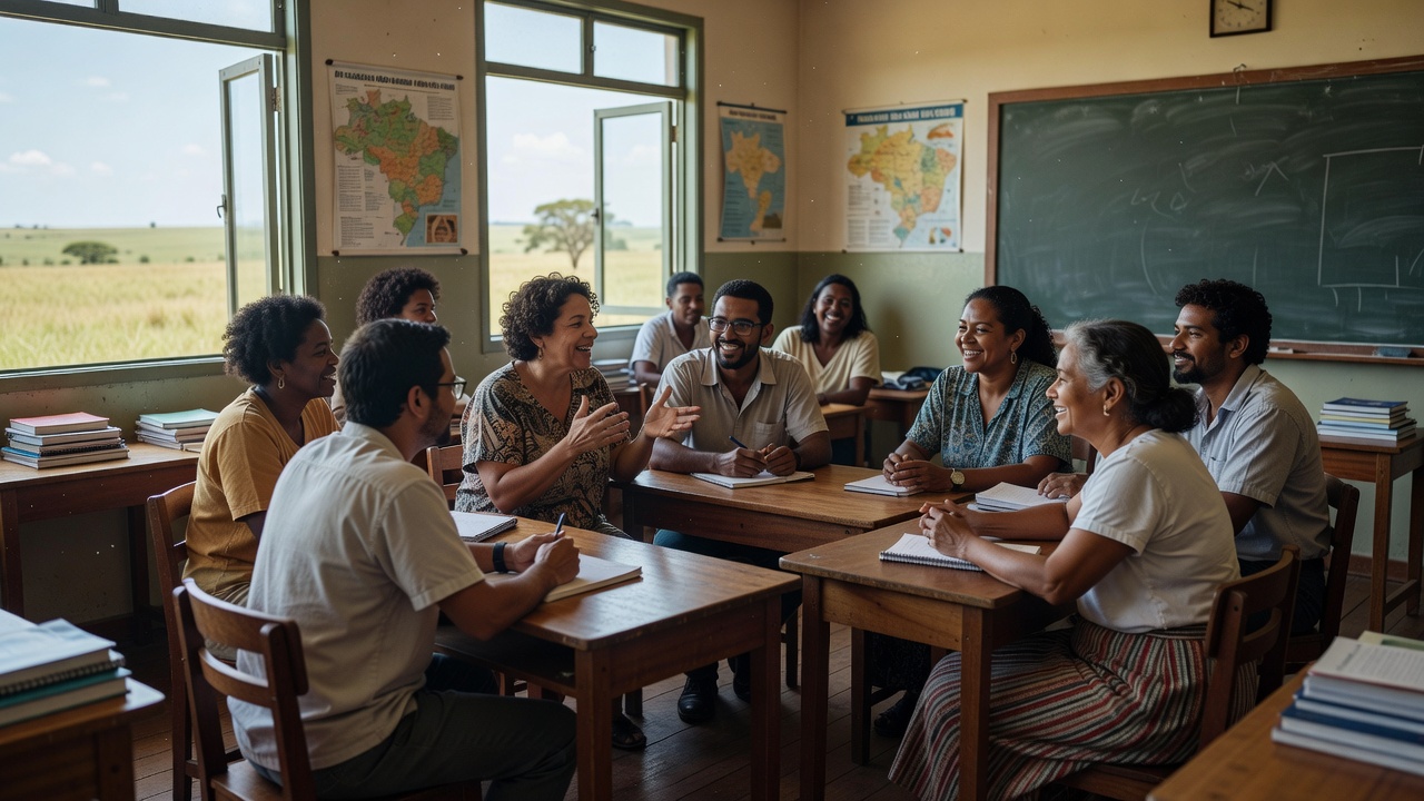 Professores em formação colaborativa no Brasil