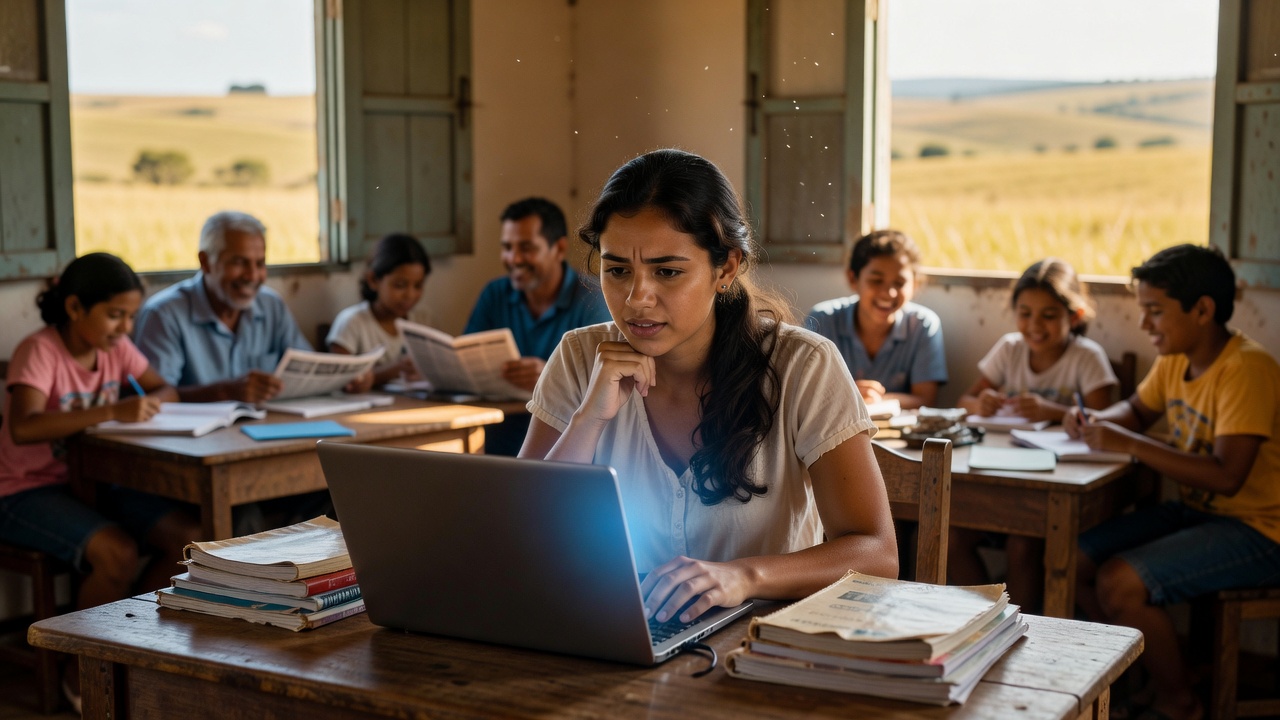 Estudante explorando alternativas de financiamento estudantil