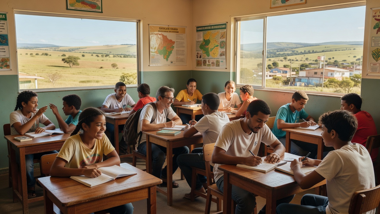 Alunos retornando às aulas após a pandemia no Brasil